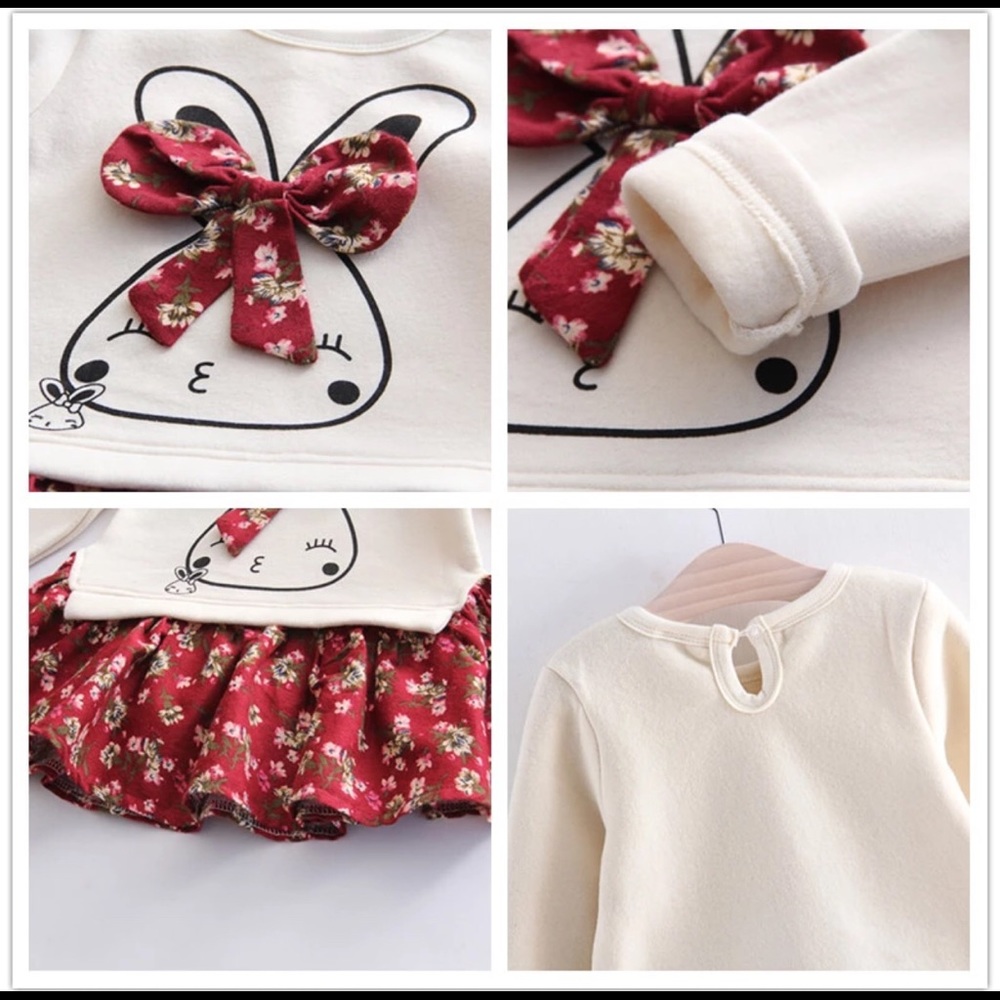 •HP!•LAST 1!•Autumn “Sweatshirt/Skirt Set” Dress• - Picture 5 of 8